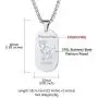 Custom4U Personalized Photo Necklace Zodiac Sign 12 Constellation Stainless Steel/Black/Gold Medallion Coin/Dog Tag Pendant Name Engrave with Chain Lucky Charm Customized Jewelry Gifts for Women Men