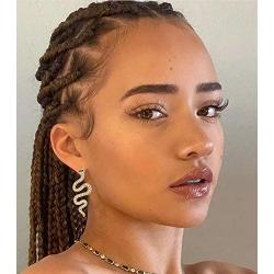 Gold Snake Earrings Stud for Women Personalized Animal Snake Hoop Earrings Punk Cobra Serpent Statement Drop Dangle Earrings Jewelry Set