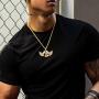 DIY Full CZ Bubble Letter Necklace Men Women Personalized Hip Hop Jewelry Platinum or 18K Gold Plated Customizable 1-6 Pcs Bling Initials Pendant,Tennis Chain or Spiga Chain 18-30 Inch, with Gift Box