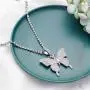 Gangel Butterfly Silver Glittering Necklace Butterfly Totem Pendant Exquisite Choker Tennis Chain Fashion Jewelry for Prom Party Ball Dating for Women and Girls Gangel Butterfly Silver Glittering Necklace Butterfly Totem Pendant Exquisite Choker Tennis Chain Fashion Jewelry for Prom Party Ball Dating for Women and Girls