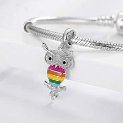 Charms For Pandora, Step Forward Bracelet and Necklace Charm Pendant 925 Sterling Silver Big Hole Beads Best Gifts For Women or Girls or Kids
