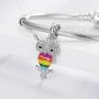 Charms For Pandora, Step Forward Bracelet and Necklace Charm Pendant 925 Sterling Silver Big Hole Beads Best Gifts For Women or Girls or Kids
