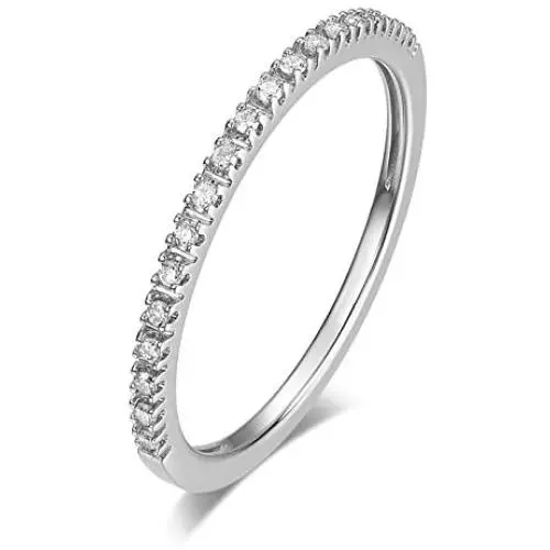 HAFEEZ CENTER 14K Gold Riviera Petite Micropave Diamond Half Eternity Wedding Band Ring for Women, 1.5mm HAFEEZ CENTER 14K Gold Riviera Petite Micropave Diamond Half Eternity Wedding Band Ring for Women, 1.5mm