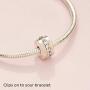 Pandora Jewelry Shining Path Clip Cubic Zirconia Charm in Sterling Silver
