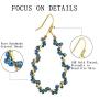 PLTGOOD Daisy Drop Dangle Earrings for Women Girls - Handmade Bohemian Miyuki Delica Beads Tear Statement Earrings Vintage Fashion Jewelry