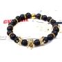 GVUSMIL Imperial Crown Bead Bracelet King&Queen Luxury Charm Couple Jewelry Xmas Gift for Women Men