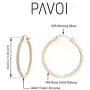 PAVOI 14K Gold Plated 925 Sterling Silver Post Cubic Zirconia Hoop Earrings 30/15mm PAVOI 14K Gold Plated 925 Sterling Silver Post Cubic Zirconia Hoop Earrings 30/15mm