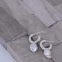 Baroque Pearl Earrings [.925 Sterling Silver] - Vintage/Art Deco/Gala/Evening Wear/Elegant/Ballroom/Bridal