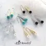 555Jewelry Stainless Steel Drop Turquoise/Pearl/Onyx Boho Cone Earrings for Women 555Jewelry Stainless Steel Drop Turquoise/Pearl/Onyx Boho Cone Earrings for Women