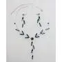 Faship Gorgeous Rhinestone Crystal Floral Necklace Earrings Set Faship Gorgeous Rhinestone Crystal Floral Necklace Earrings Set