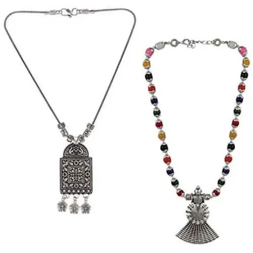 Efulgenz Boho Vintage Antque Ethnic Gypsy Tribal Indian Oxidized Silver Leaf Tassel Statement Choker Collar Necklace Jewelry Efulgenz Boho Vintage Antque Ethnic Gypsy Tribal Indian Oxidized Silver Leaf Tassel Statement Choker Collar Necklace Jewelry