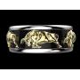 Taurus Bull Ring for Men, Norse Viking Bull Head Ring, Gold Bull Totem Ring, Vintage Bull Tribal Biker Ring, Taurus Constellation Amulet Ring, Punk Animal Jewelry Gift for Men Boys