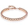 Namana Tennis Bracelet for Women. Swarovski Bracelet set in Stainless Steel, in Gold Plated or Rose Gold Plated Steel