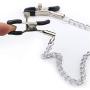 Elegital Necklace Women Body Chain with Adjustable Clamp and Clip, Party Entertainment Chain Decoration for Clothing Accessory with Storage Bag