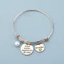 WUSUANED Memorial Jewelry I Used to Be His/Her Angel Bracelet in Memory of Loved One Grandpa Grandma Sympathy Gift