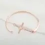 WUSUANED Infinity Love Heart God Cross with Faith Inscription Christian Bracelet Religious Gift for Women Girls
