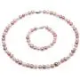 JYX Pearl Necklace Set 8-9mm Multi Color Freshwater Cultured Pearl Necklace and Bracelet Set for Women JYX Pearl Necklace Set 8-9mm Multi Color Freshwater Cultured Pearl Necklace and Bracelet Set for Women