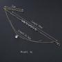 Shanzeh Gold Chain Wave Style and Crystal stones Bracelet for Girls and Women with adjustable size [ATYA 1045]