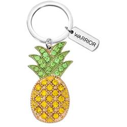 KUIYAI IVF Infertility Warrior Pineapple Keychain Infertility Mom Jewelry IVF Encouragement Gift for Women IVF Gift Inspirational Gift