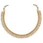 Aheli Bollywood Fashion Faux Stone Wedding Necklace Earrings Indian Fashion Jewelry Set for Women