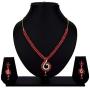 Efulgenz Indian Bollywood Gold Plated Crystal Rhinestone CZ Wedding Bridal Choker Necklace Dangle Earring Jewellery Set