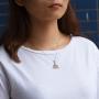 Celtic Trinity Knot Necklace Irish Jewelry Triquetra Trinity Vintage Heart Pendant Necklace Earrings for Women Girl Mother Daughter Gift
