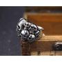 Stainless Steel Gothic Skull Vintage Antique Style Biker Rings Cocktail Party Rings Comfort Fit Size 7-11