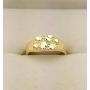 AMZ Jewelry 10K Yellow Gold Baby Nugget Ring Size 3.5