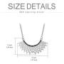 SISGEM RBG Dissent Collar Necklace for Women,S925 Sterling Silver Ruth Bader Ginsburg Pendant Necklace Jewelry Gifts for Girls Ruth RBG Chain Length 18+2
