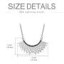 SISGEM RBG Dissent Collar Necklace for Women,S925 Sterling Silver Ruth Bader Ginsburg Pendant Necklace Jewelry Gifts for Girls Ruth RBG Chain Length 18+2
