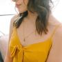 HONEYCAT Small Dog Tag Together Necklace in Gold, Rose Gold, or Silver | Minimalist, Delicate Jewelry