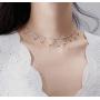 SLUYNZ 925 Sterling Silver Choker Necklace for Women Teen Girls Bohemia Collar Necklace Adjustable Necklace