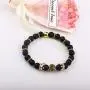 BOMAIL 8mm Crown King Charm Bracelet for Men Women Black Matte Onyx Natural Stone Beads Couple Jewelry BOMAIL 8mm Crown King Charm Bracelet for Men Women Black Matte Onyx Natural Stone Beads Couple Jewelry