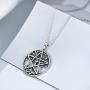 YFN Pentacle Pentagram Necklace Sterling Silver Tree of Life Pentacle Pentagram Pendant Necklace Pagan Witch Jewelry Gifts for Women