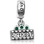 JMQJewelry Heart Charm Birthday Cake I Love You Charms Candle Dangle Beads Bracelets Christmas