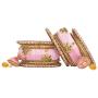 Aheli Royal Design Faux Stone Studded Silk Thread Bangle Chuda Set with Jhumki Tassel Hanging Indian Wedding Fashion Jewelry for Women