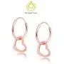 Big Apple Hoops - Jewelry High Polished Sterling Silver Small Heart Charm Hoop Earrings Made from Solid 925 Sterling Silver in 3 Color Rose, Silver, Gold Special Fashion Gifts for Women, Teens, Men Big Apple Hoops - Jewelry High Polished Sterling Silver Small Heart Charm Hoop Earrings Made from Solid 925 Sterling Silver in 3 Color Rose, Silver, Gold Special Fashion Gifts for Women, Teens, Men