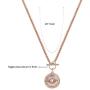 Pizazz Studios Rose Gold Snap Charm Necklace