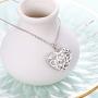 S925 Sterling Silver Aromatherapy Essential Oil Diffuser Necklace Love Heart Locket Perfume Pendant Necklace Jewelry 18+2''Adjustable Chain