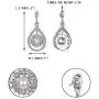 EVER FAITH Rhinestone Crystal Simulated Pearl Wedding Bride Teardrop Dangle Earrings Clear Silver-Tone EVER FAITH Rhinestone Crystal Simulated Pearl Wedding Bride Teardrop Dangle Earrings Clear Silver-Tone