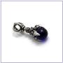 Fusamk Punk Rock Titanium Steel Dragon Claw Crystal Ball Pendant Necklace,24'' Link Chain