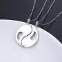 S925 Sterling Silver Best Friend Necklaces Heart 2 Piece Gifts Women Teen Girls Friendship BFF Pendant Necklace Set S925 Sterling Silver Best Friend Necklaces Heart 2 Piece Gifts Women Teen Girls Friendship BFF Pendant Necklace Set