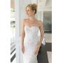 Mariell CZ and Freshwater Pearl Button Wedding Necklace and Earrings Jewelry Set for Bridesmaids & Brides