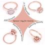 Bling Toman Womens Band Ring Girls Spin Ring Adjustable Spinner Ring for Teens, Secret Fidget Ring Relieving Anxiety and Boredom, Women Jewelry Gift