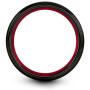 Chroma Color Collection Tungsten Carbide Wedding Band Ring 8mm for Men Women Green Red Blue Purple Black Copper Fuchsia Teal Interior with Dome Brushed Polished