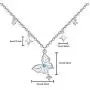 Jemplestic Butterfly Necklace 925 Sterling Silver Necklace for Women Pendant Necklace Gifts for Wife Girlfriend Jewelry for Daughter Girls Best Friends