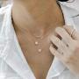PAVOI 14K Gold Plated Sterling Silver Dot Pendant | Layered Necklaces | Gold Necklaces for Women | 18'' Length with a 2'' Extension