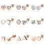 Hanpabum 9 Pairs Stainless Steel Ball Stud Earrings Barbell CZ Cartilage Helix Ear Piercing Jewelry Set for Men Women Hanpabum 9 Pairs Stainless Steel Ball Stud Earrings Barbell CZ Cartilage Helix Ear Piercing Jewelry Set for Men Women