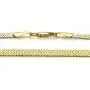 The Bling Factory 9mm 14k Yellow Gold Plated Flat Herringbone Chain Necklace + Gift Box The Bling Factory 9mm 14k Yellow Gold Plated Flat Herringbone Chain Necklace + Gift Box