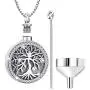 Cremation Jewelry for Ashes, Urn Necklace for Women, Sterling Silver Keepsake Pendant Charm Cremation Jewelry for Ashes, Urn Necklace for Women, Sterling Silver Keepsake Pendant Charm